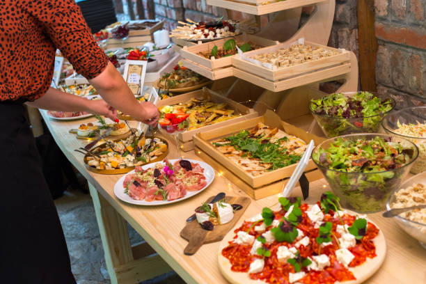 istock Buffet reception finger food appetizers 1160611701