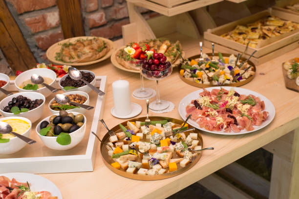 istock Buffet reception finger food appetizers 1160614699