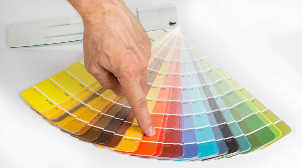 istock Used color sampler for a picking up a paint 1160615824