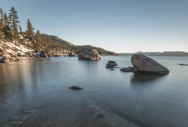 Rock - Object, Lake Tahoe, Stone - Object, Sun, Water