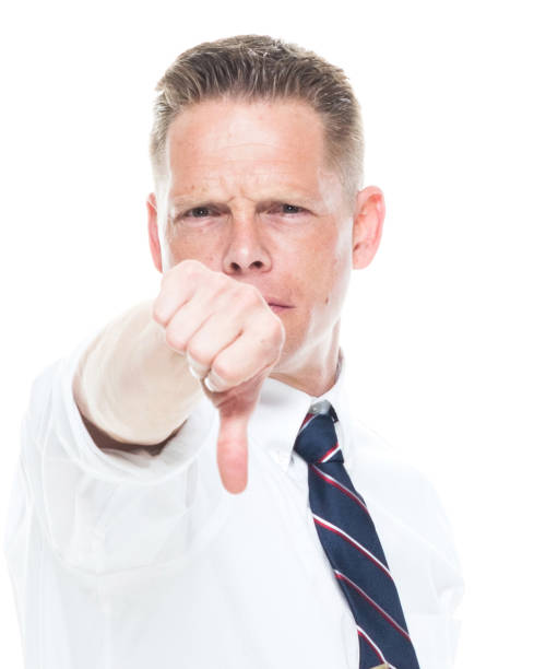 istock Businessman is showing thumbs down 1160619153