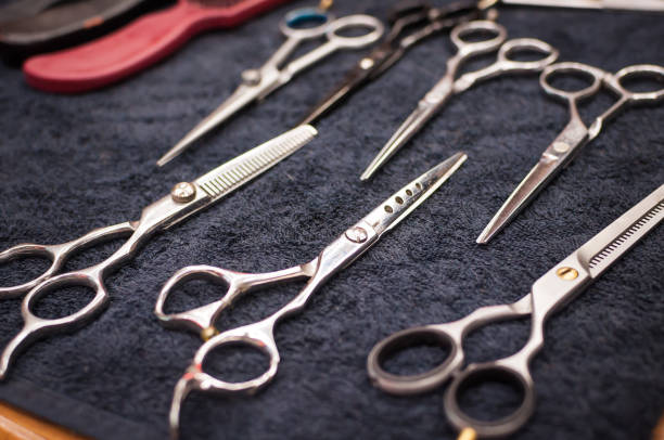 istock set of scissors for cutting hair 1160620147