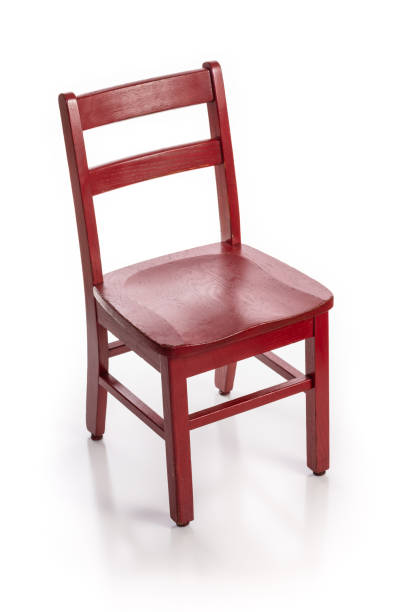 istock Wooden Child Chair Painted Red 1160620690