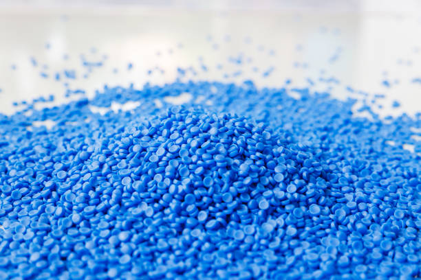 istock Close-up of plastic polymer granules, polymer plastic, polymer pallet. Plastic ball. 1160620847