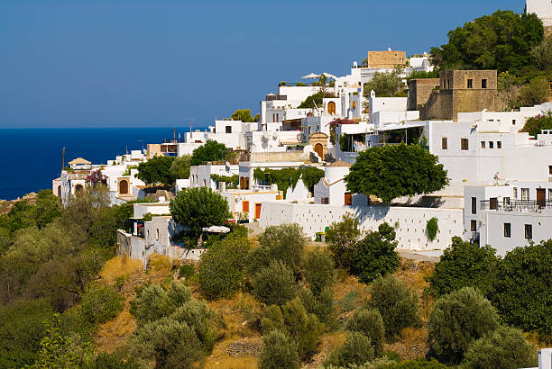 istock Greek town Lindos 116062265