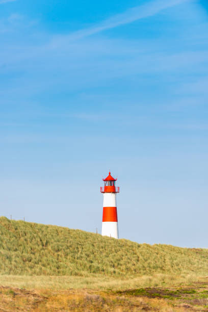 istock Lighthouse red white on dune. Sylt island – North Germany. 1160623926