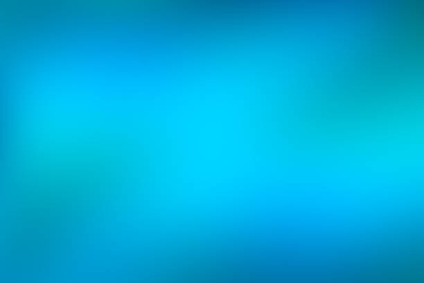 blue and green water abstract background, cool water effect gradient background of bright vivid turquoise colour fading to blue - redução de contraste imagens e fotografias de stock