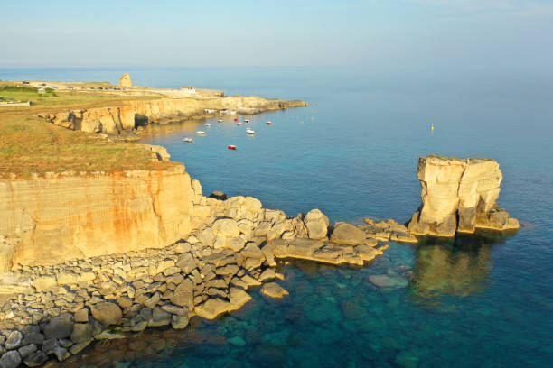 istock Aerial view of the sea and cliffs 1160625214