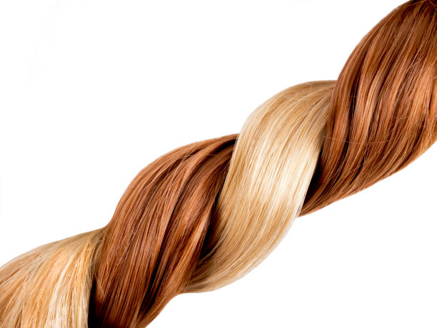 istock Blond and red hair braid 1160625917