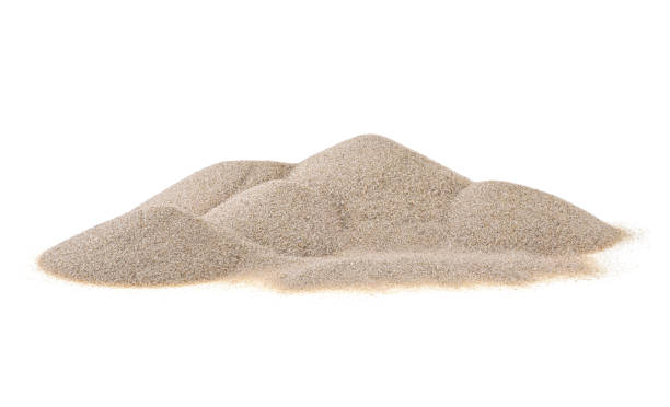 istock Pile desert sand isolated on white background 1160625952