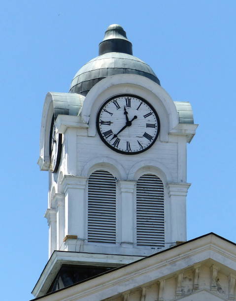 Lafayette County Courthouse Clock Tower Oxford, Mississippi oxford mississippi photos stock pictures, royalty-free photos & images