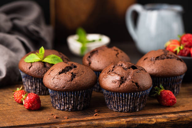 istock Homemade chocolate muffins 1160631012