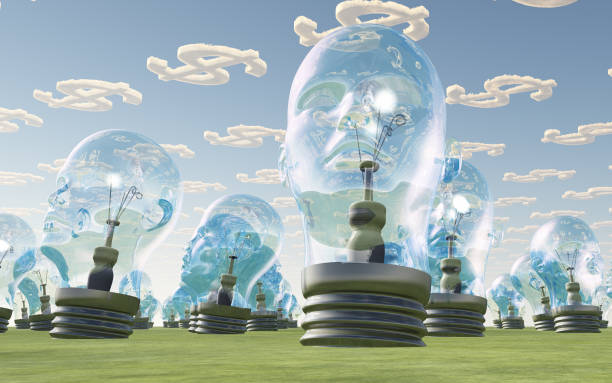 istock Light Bulb heads and dollar symbol clouds 1160631183