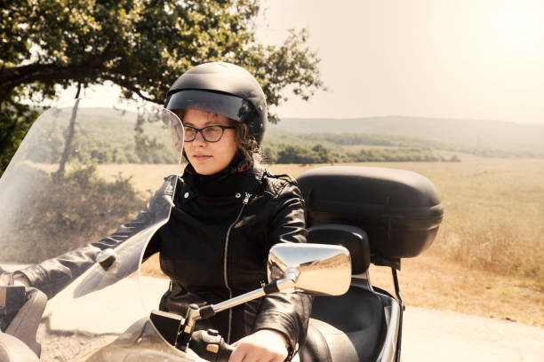 istock Girl on a scooter 1160631796