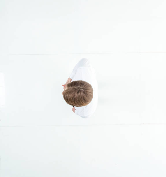 istock Directly above view of businessman 1160633986