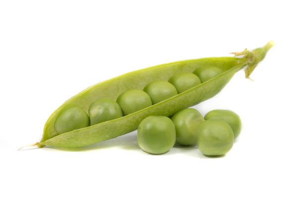 istock Pea pod and peas isolated on white background 1160635558