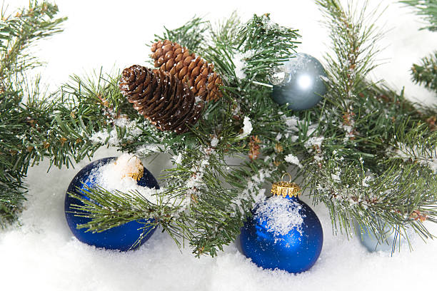 istock PIne Cones and Christmas Decorations 116063799