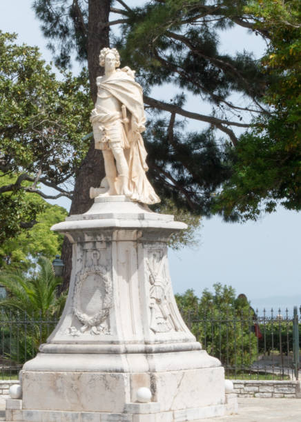 istock Statue of General Schulenburg in Corfu, Greece. 1160638741