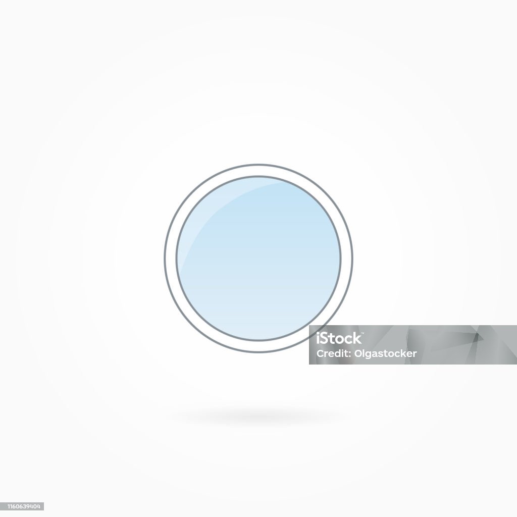 Round Window Frame Vector Illustration Eps 10 Stock Illustration ...