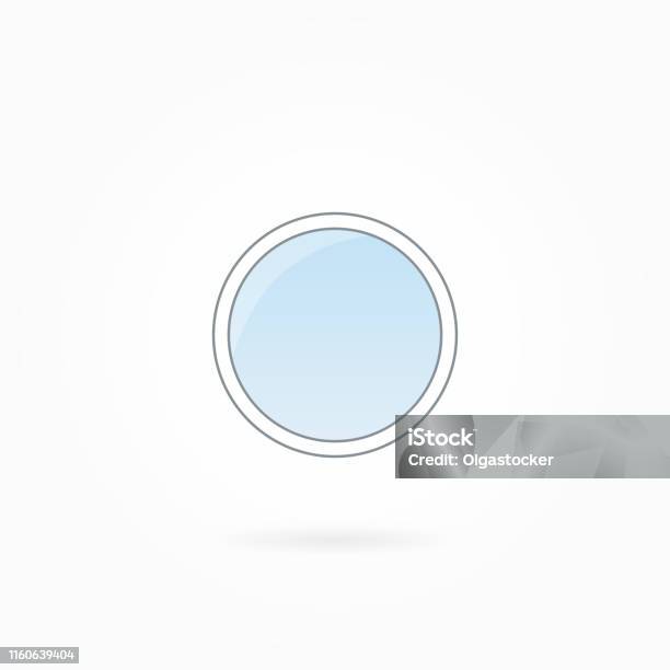 Round Window Frame Vector Illustration Eps 10 Stock Illustration ...