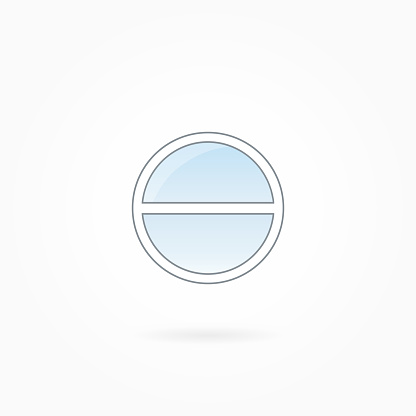 Round Window Frame Vector Illustration Eps 10 Stock Illustration ...