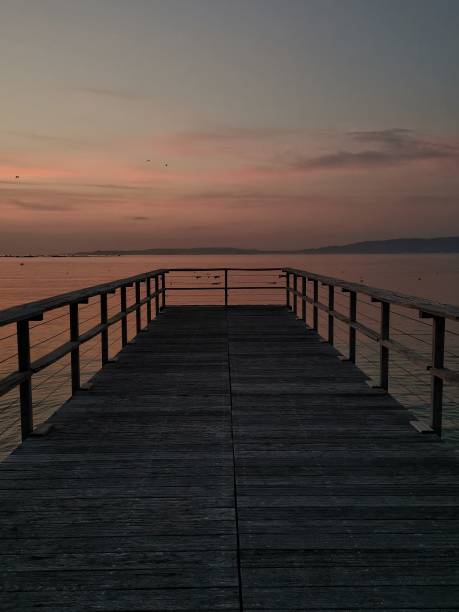 istock Old wooden footbridge 1160641752