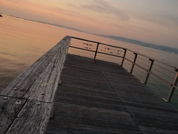 istock Old wooden footbridge 1160641766