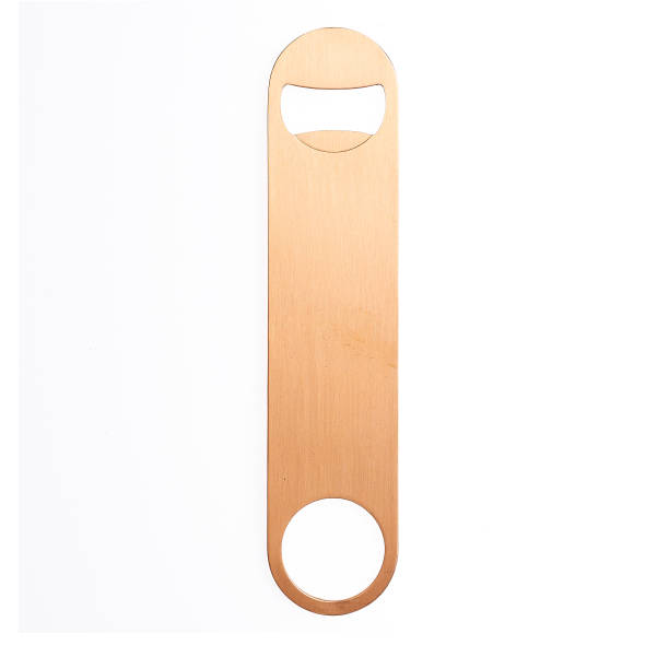 istock Stainless steel bottle opener or bar blade isolated on white background. 1160642741