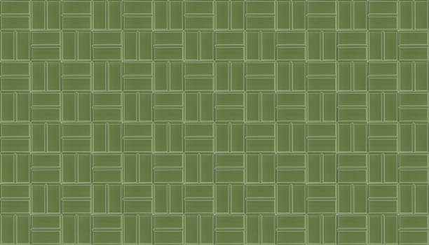 istock Green ceramic mosaic tiles texture background. Green metro tiles. 1160642783