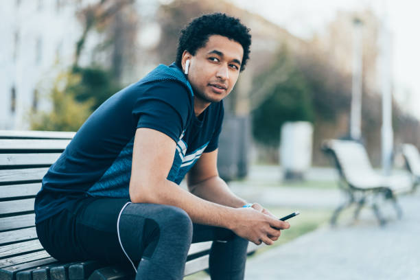 istock Sportsman resting 1160645425