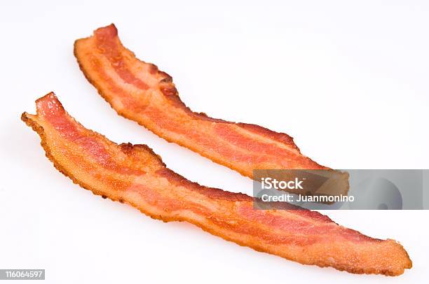 2 Bacon Fitas Contentoras - Fotografias de stock e mais imagens de Alimentação Não-saudável - Alimentação Não-saudável, Bacon, Carne