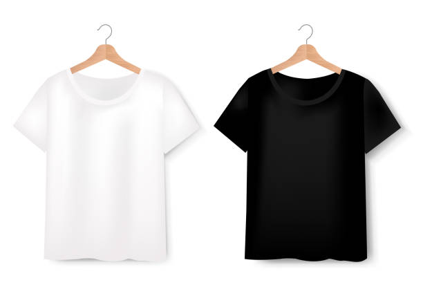 istock Views Of T-shirt Set On White Background 1160649183