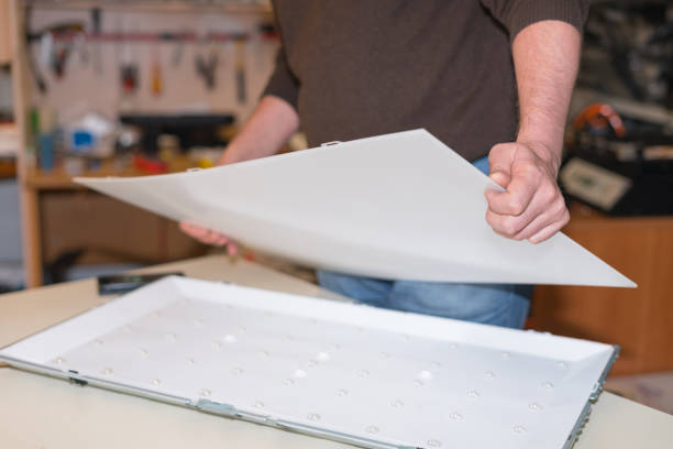 istock Disassembling the screen for repair of LED backlight on LCD TV 1160656014