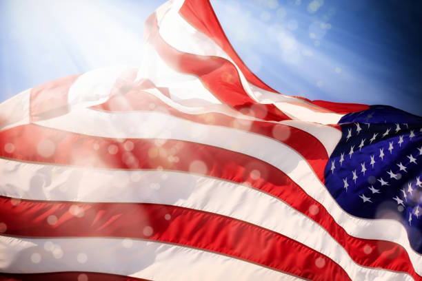 istock close up waving american flag 1160656734