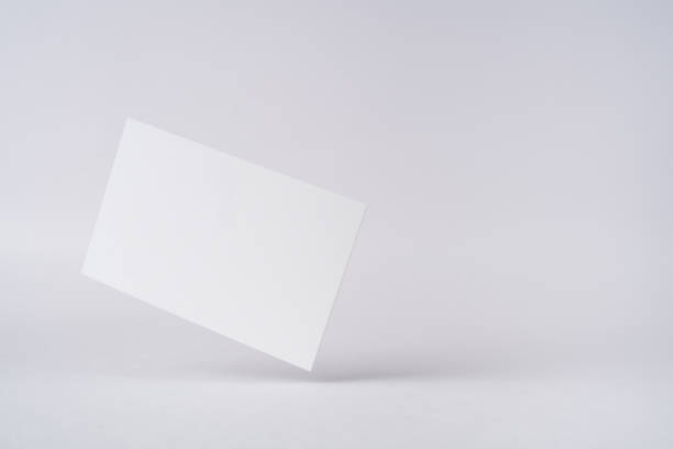 istock front view of white business card on white 1160658184