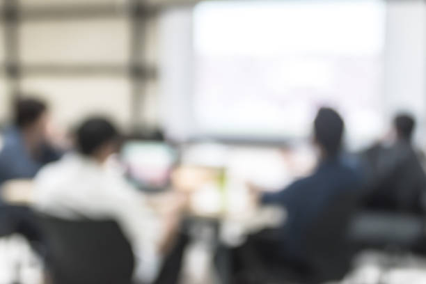 istock Blur office meeting background business people working group in discussion boardroom 1160659093