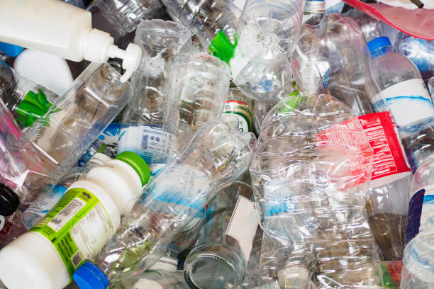 istock plastic bottles in recycle trash station 1160659392