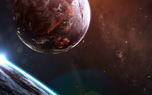 istock Two planets, cluster of stars in deep space. Science fiction art. Elements of this image furnished by NASA 1160659473