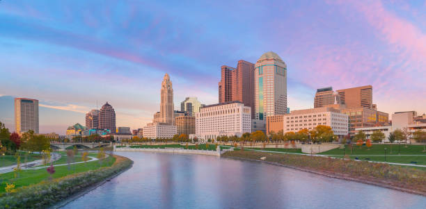istock View of downtown Columbus Ohio Skyline at twilight 1160660744