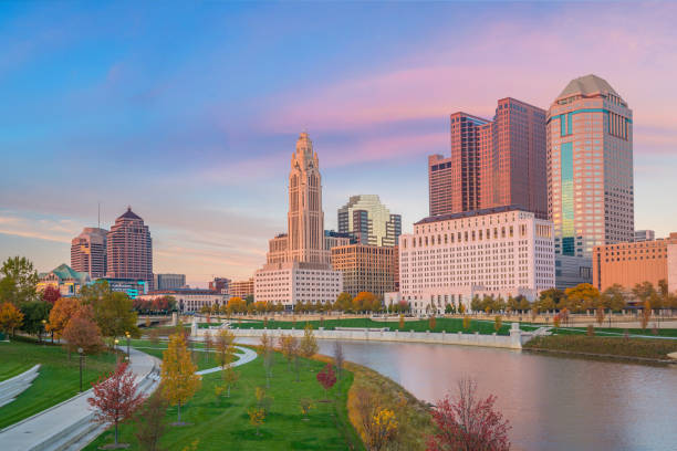 istock View of downtown Columbus Ohio Skyline at twilight 1160660763