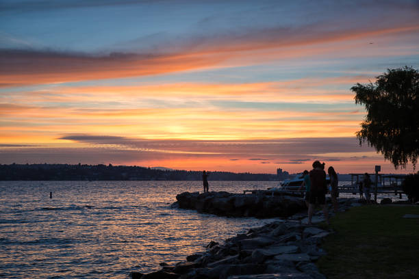 istock Sunset over Lake Washington 1160661106