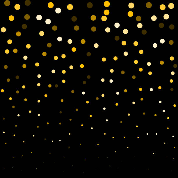 istock Round glitter luxury golden on black background. Gold glitter circle, round and diamond particles. Template with glitter for logo, greetind card, certificate, gift voucher and covers. 1160665286