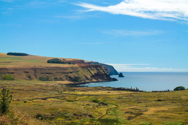 istock Poike Mountain and Ahu Tongariki 1160666326
