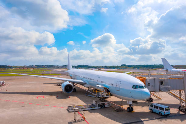 istock Jet Flights wait for passengers at an airport 1160666906