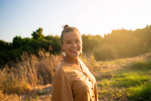 istock Stunning smile at sunset 1160667299