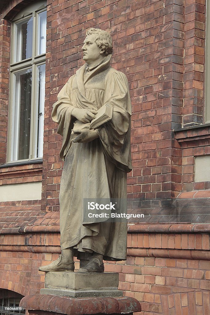 Luther 01 Martin Luthter Monument, photographed October 2007 Martin Luther - Religious Leader Stock Photo