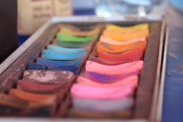 istock Pastel chalks. art and craft equipment 1160670172