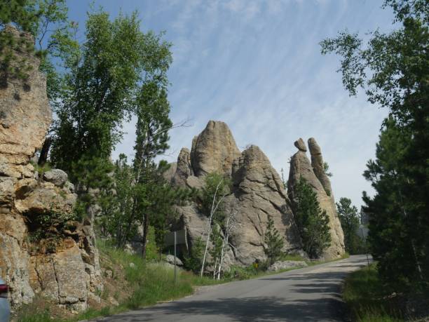 istock Rock formations at Needle's Eye, Needle's Highway, South Dakota 1160679971