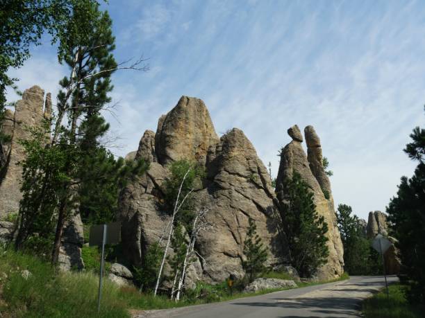 istock Rock formations at Needle's Eye, Needle's Highway, South Dakota 1160679974