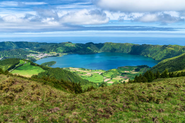 istock Sete Cidades lake in The Azores 1160680055